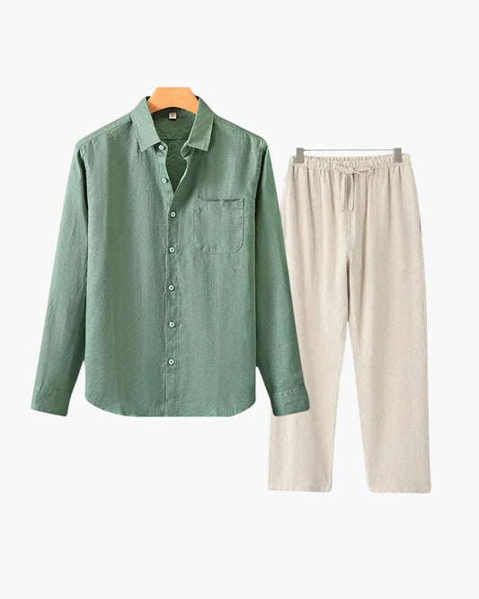 OLD MONEY 100% LINEN SET