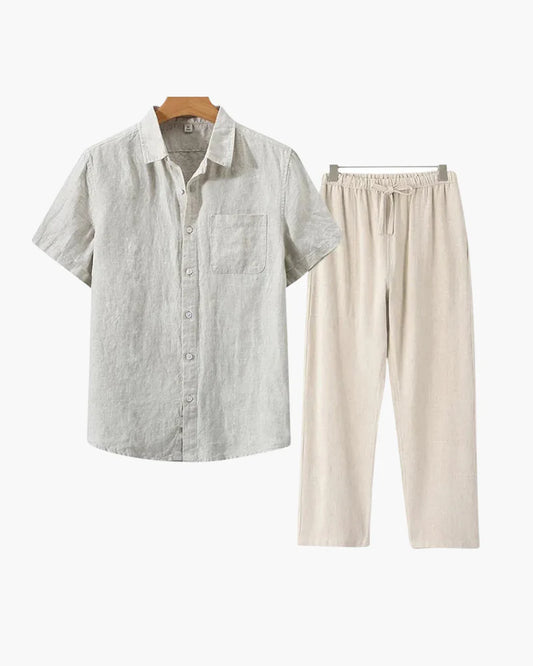 OLD MONEY 100% LINEN SET
