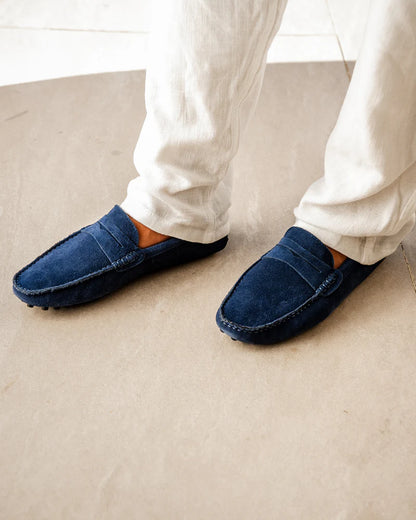 SUEDE DRIVER LOAFERS